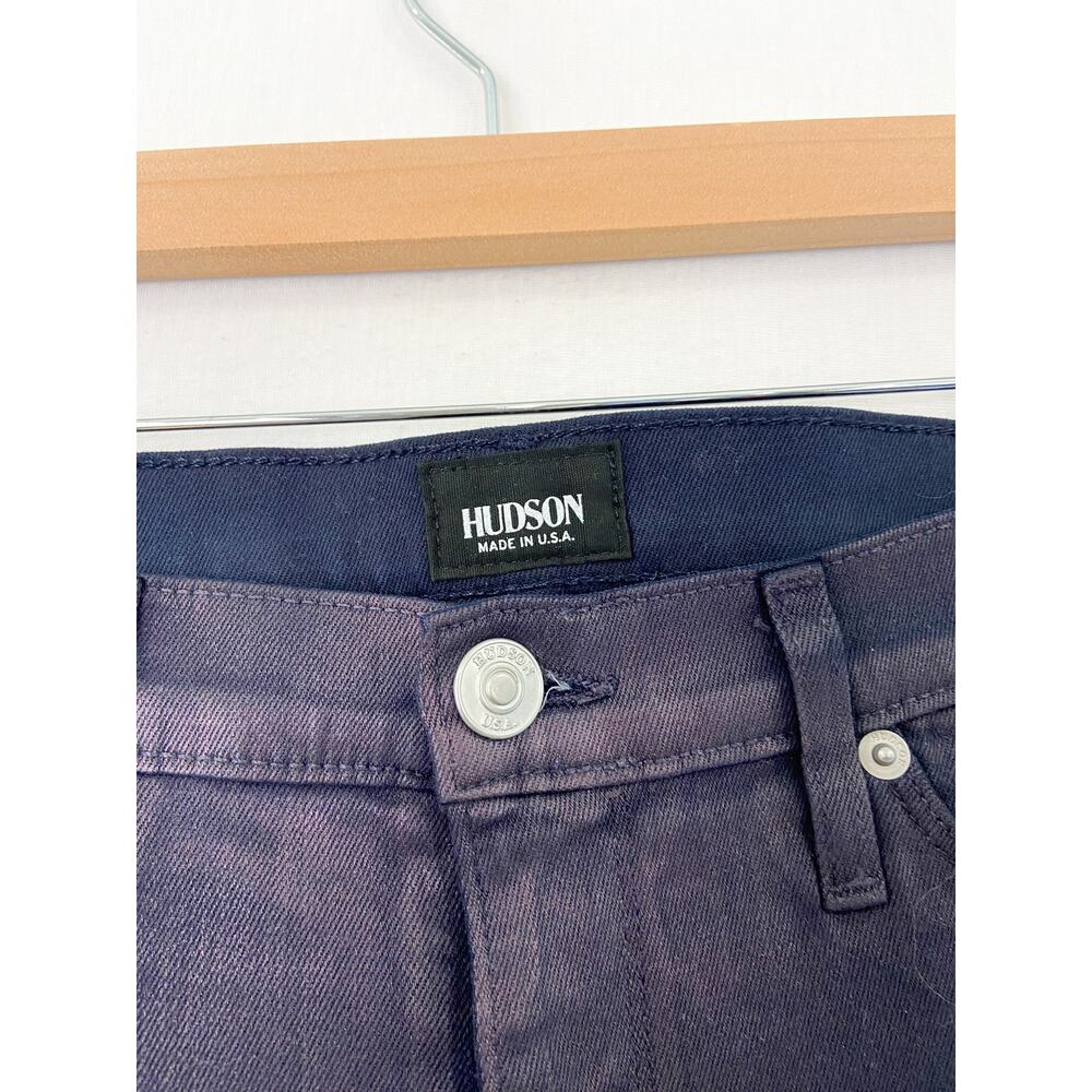 Hudson Nico Mid-Rise Super Skinny Jeans in GOLO Metallic Purple Haze size 31 - Picture 5 of 9